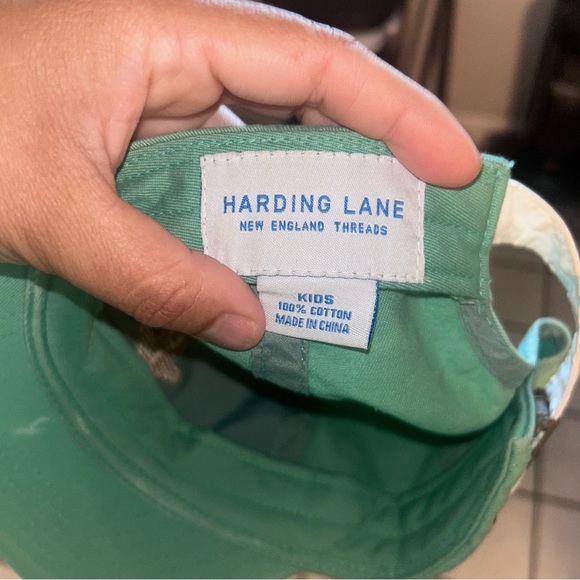 Mint Green Kids Cap with Gingerbread Design - Picture 6 of 6